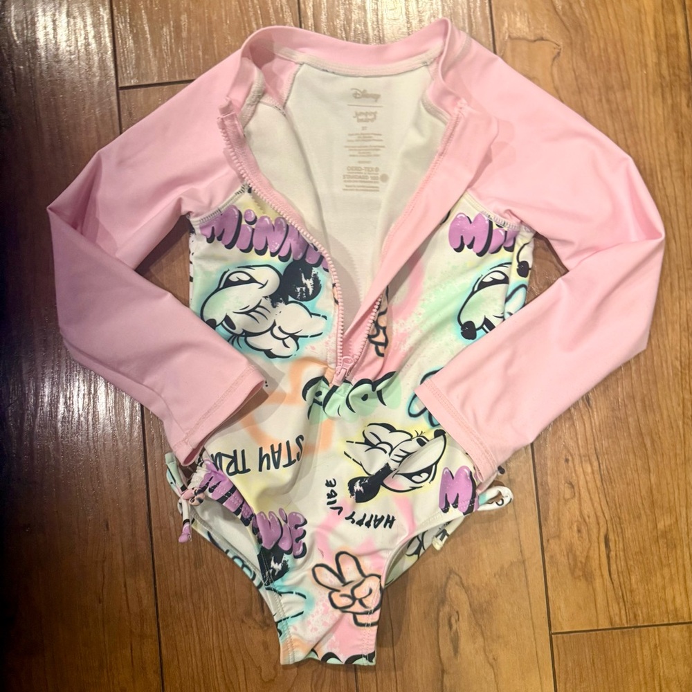 Disney store animators collection toddler girl size 2 swimsuit 1-piece - Picture 3 of 7